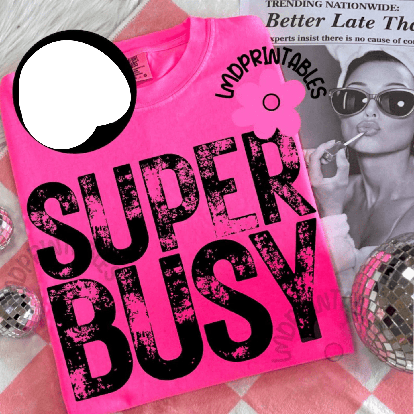 RTS SUPER BUSY SINGLE COLOR BLACK DTF DIRECT TO FILM transfers ADULT 9X12 - Do it yourself Transfers