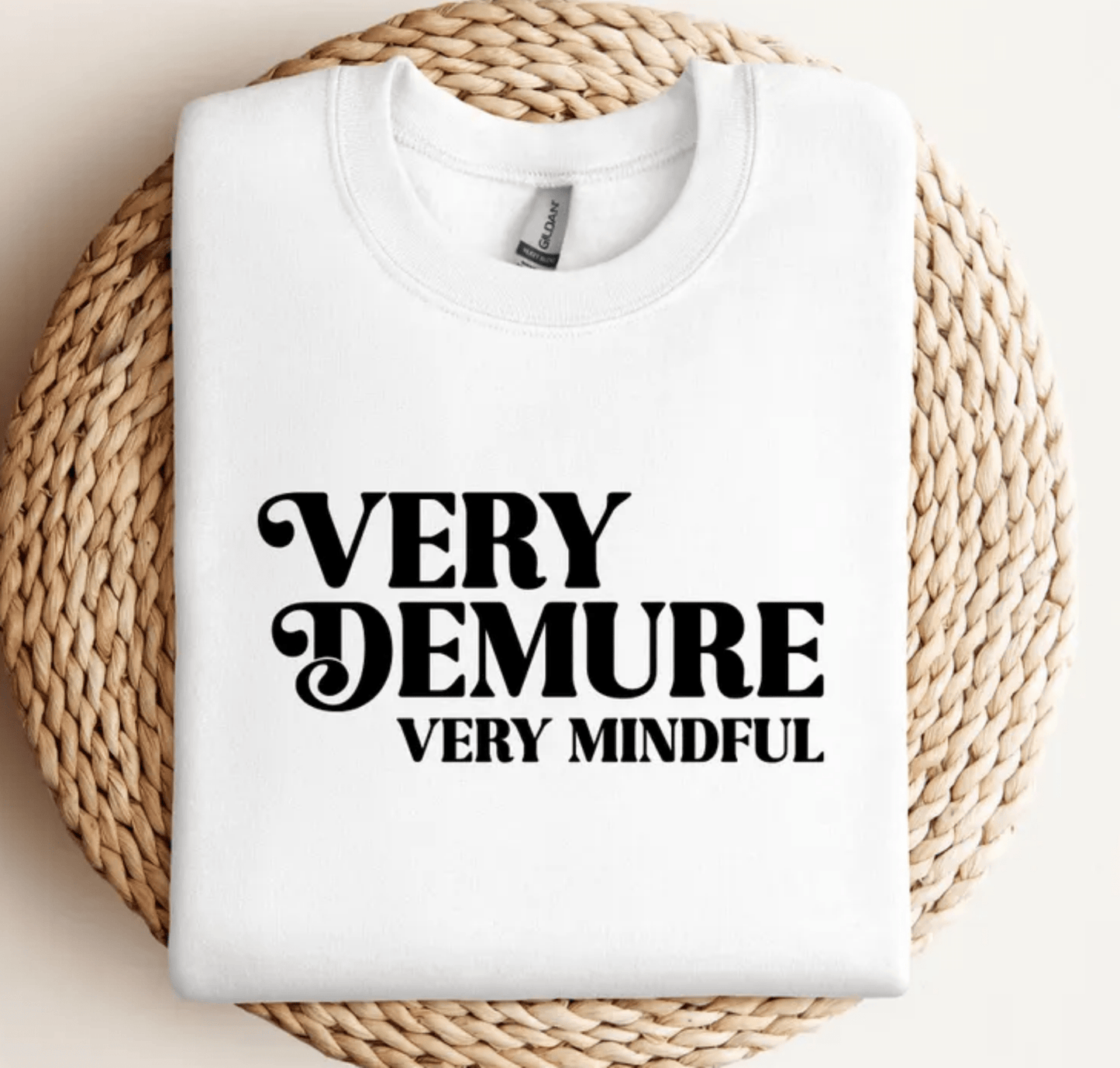 RTS Very Demure Very Mindful SINGLE COLOR BLACK Screen Print transfers size ADULT 9X12 - Do it yourself Transfers